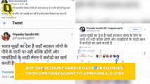 Fake Priyanka Gandhi Accounts Increase on Twitter After Her Political Entry