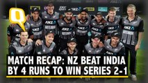 Match Recap | Hamilton T20I: New Zealand Beat India by 4 Runs to Win the Series