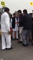 Akhilesh Yadav stoppped at Lucknow airport