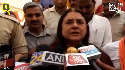 Maneka Gandhi on previous statement: Channel is running that one sentence incomplete and out of context