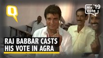 Raj Babbar Casts His Vote
