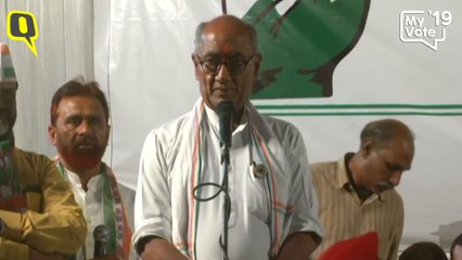 Скачать видео: ‘Wouldn’t Need Surgical Strikes Had Pragya Cursed Azhar’: Digvijay Singh at Bhopal Rally