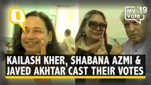 Kailash Kher, Shaban Azmi and Javed Akhtar Cast Their Votes