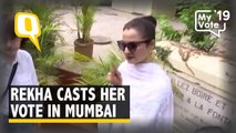 Election 2019: Actor Rekha Casts Her Vote in Mumbai