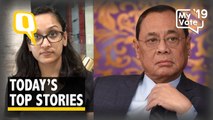 QWrap: Clean Chit to CJI Gogoi, Irani Alleges Booth Capturing