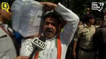 Congress Leaders Protest Outside Shivraj Singh Chouhan’s Residence Over Farm Loan Waiver Issue