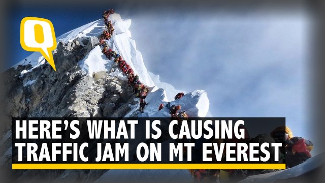 Summiteers Explain What's Causing a Traffic Jam at Mt Everest