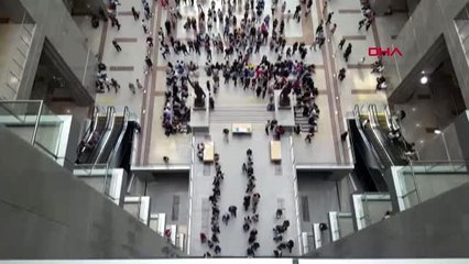 İSTANBUL ADALET SARAYINDA SINAV YOĞUNLUĞU