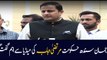 Spokesperson Sindh Government Murtaza Wahab addresses media in Karachi