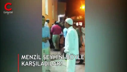 Menzil şeyhini böyle karşıladılar: ‘O geliyor Yüzü apak nur yüzlümüz geliyor!’