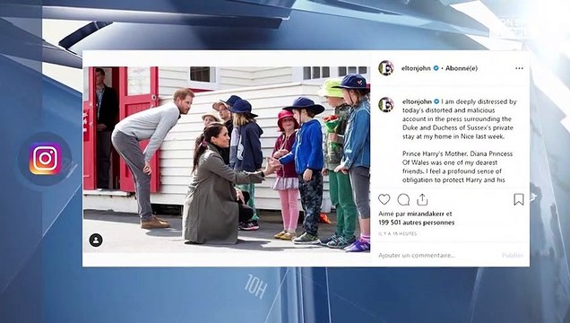 Meghan Markle et le prince Harry critiqués, Elton John prend leur défense