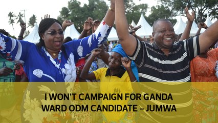 I won't campaign for Ganda Ward ODM candidate - Jumwa