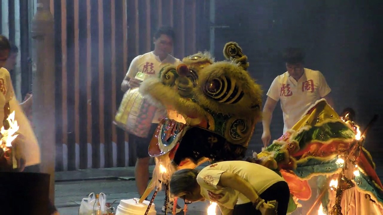 Human Mobile Stage 132B, 2碟2膊醒狮表演 132B,  2019 Hungry Ghosts Festival, 2019农历七月鬼节烧街衣, Kung Fu Lion Dance
