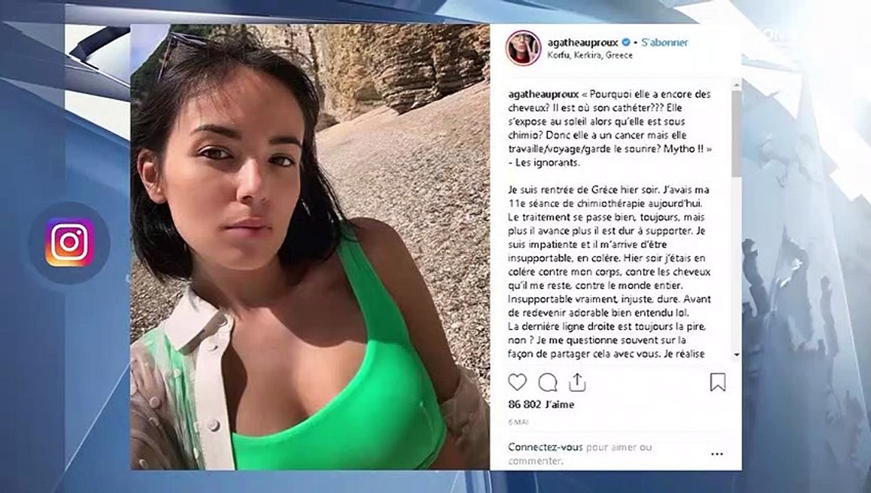 Agathe Auproux prépare un livre sur son combat contre le cancer
