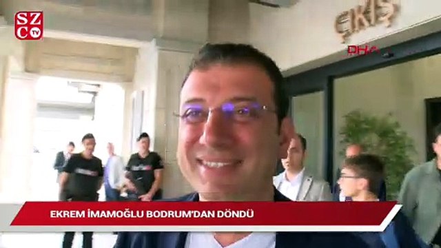 Ekrem İmamoğlu Bodrum’dan döndü