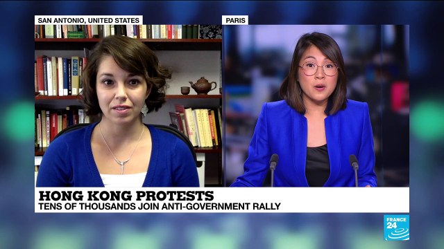 Hong Kong Protests : tens of thousands join anti-government rally