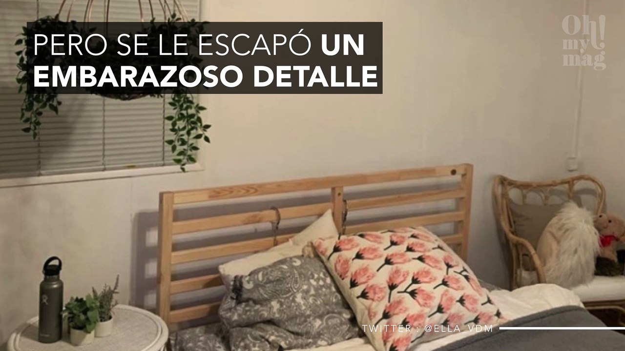 Una joven envía a su madre fotos de su habitación y se le escapa un vergonzoso detalle