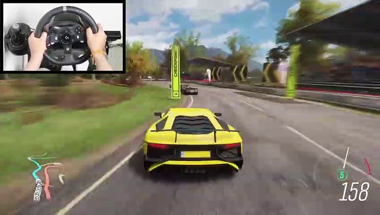 Forza Horizon 4 Lamborghini Aventador SV (Logitech G920 Steering Wheel)  Gameplay - video Dailymotion