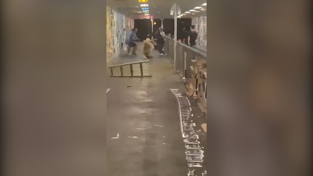 Hong Kong protests: man arrested over stabbing of journalist and two other victims at Lennon Wall in Tseung Kwan O tunnel