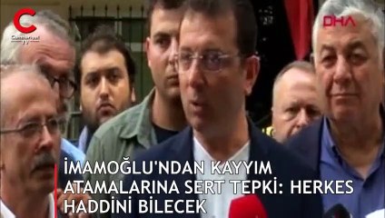 Ekrem İmamoğlu'ndan 'kayyım' tepkisi