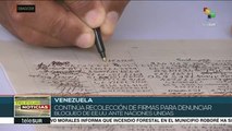Venezuela: continúa recolección de firmas contra bloqueo de EEUU