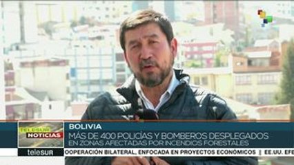 Bolivia: focos de calor por grave incendio se redujeron 70%