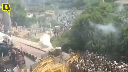 Chaos At Kisan Kranti Rally, Police Resort to Water Canon and Tear Gas