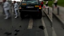 Yunus polisi park halindeki araca arkadan çarptı, iki polis yaralandı
