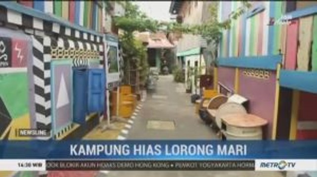 Indahnya Kampung Hias Lorong Mori di Palembang