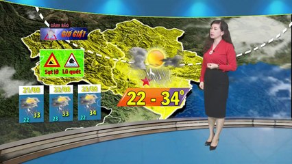Dự báo thời tiết 3 ngày tới từ 21/8/2019 | Bản tin thời tiết khu vực