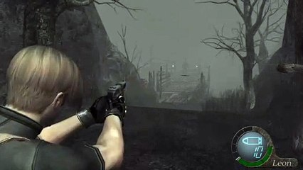 Resident Evil 4 - 1-3 The Village: Long Scope Rifle Ganado (Mad villager) Headshot Xbox One X Gameplay (2019)