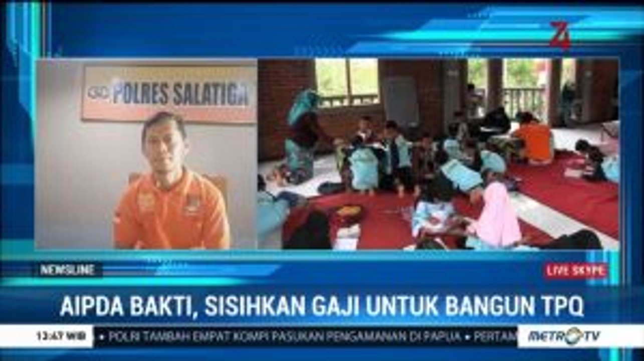 Aipda Bakti, Sisihkan Gaji untuk Bangun TPQ