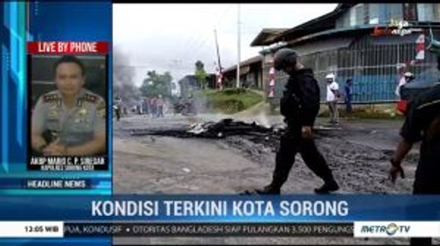 Sempat Terjadi Aksi Pelemparan, Unjuk Rasa di Sorong Tetap Terkendali