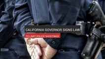 California Signs Law To Limit Police Shootings