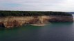 Kayakers Come Dangerously Close to Cliff Collapse