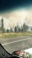 Wildfire Smoke Swallows Alaskan Highway