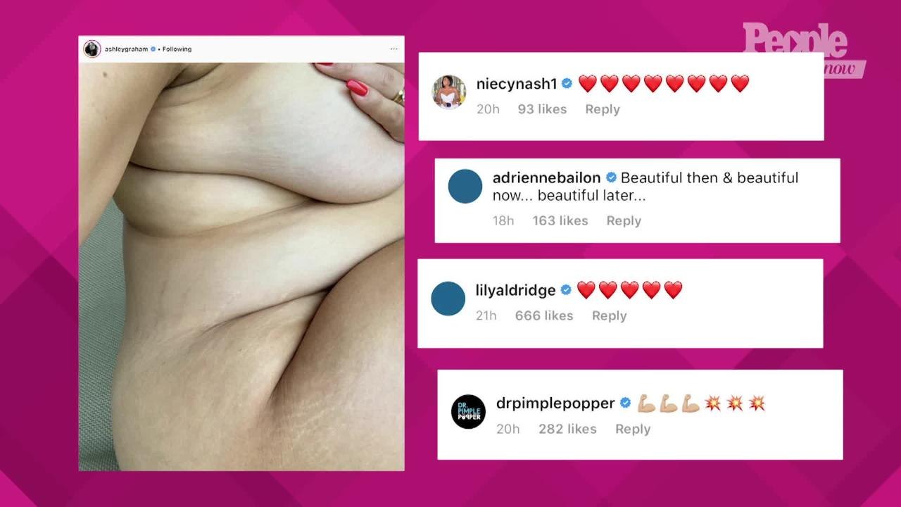 Pregnant Ashley Graham Praised for Sharing Stretch Marks Photo: 'We Need This as a Reference'