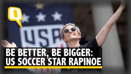 Love More, Hate Less: US Soccer Star Rapinoe at Victory Parade