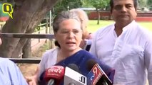 We will not be a part of the consultation process: Sonia Gandhi