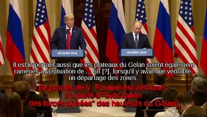 Conférence de presse du 16 juillet 2018 à Helsinki