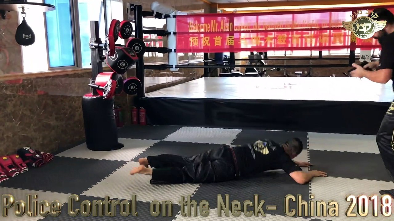 Krav Maga Police Control On The Ground - By Expert Alain Cohen in China krav-maga-on-line.com