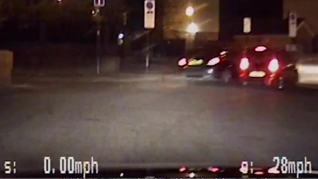 20190821_Dashcam shows boy racer flipping car onto roof while trying to evade police