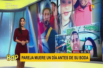 Brasil: pareja falleció un día antes de su boda en trágico accidente