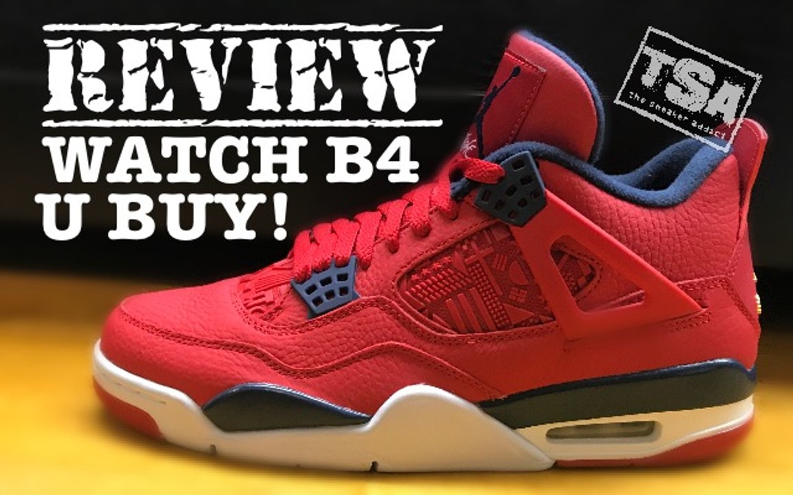 Air Jordan 4 Red Fiba 2019 Retro Sneaker HONEST Review