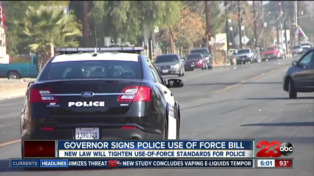 Governor signs police use-of-force bill