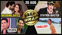 Salman Turns Station Master, Anushka Sharma TROLLED, Varun - Natsaha's Wedding Date | Top 10 News