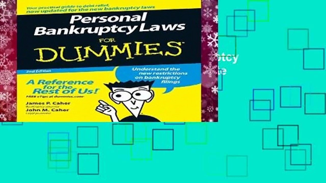 About For Books  Personal Bankruptcy Laws FD 2e (For Dummies) Complete