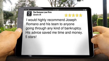 The Romano Law Firm Cleveland Superb Five Star Review by Sandra Max (216) 621-7777