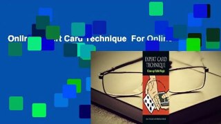 Online Expert Card Technique  For Online