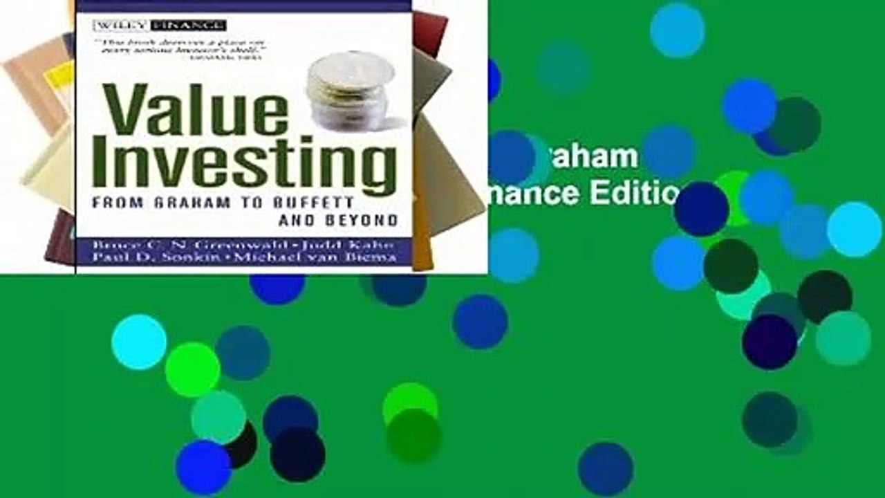 [READ] Value Investing: From Graham to Buffett and Beyond (Wiley Finance Editions)